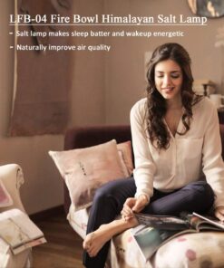 IndusClassic LFB-04 Fire Bowl Himalayan Pink Crystal Rock Salt Lamp 6~9 lbs with Dimmer Control Switch, Quality Gift Packaging 20 61sPjyLssAL