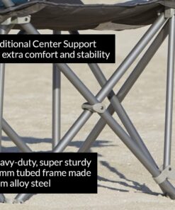 LivingXL 500-lb. Capacity Heavy-Duty Portable Chair Charcoal 500 lb 13 61sQYPD9QeL