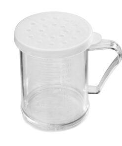 Alternative view of New Star Foodservice 22513 Plastic Dredge with 3 Snap-on Lid, Seasoning Sugar Spice Pepper Shaker, 10 OZ