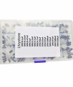 Ltvystore 200PCS 15 Value 10V 16V 25V 50V Metal Electrolytic Capacitors Assorted Assortment Box Kit Set 0.1uF-220uF 6 61sSYkz0uL