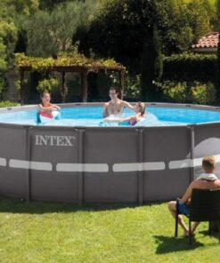 Alternative view of Intex 18ft X 52in Ultra Frame Pool Set with Sand Filter Pump, Ladder, Ground Cloth & Pool Cover