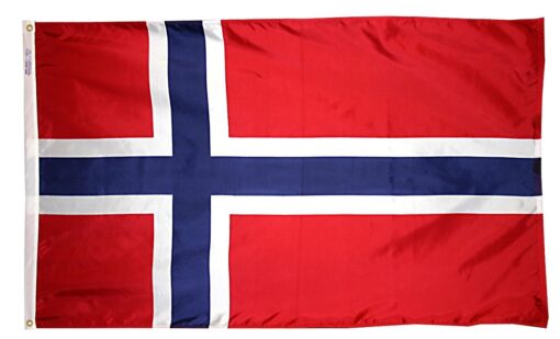 Annin Flagmakers Mode 196446 Norway Flag USA-Made to Official United Nations Design Specifications, 3 x 5 Feet, Multicolor