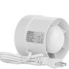 SAILFLO 4 Inch Duct Inline Fan 76 CFM 110V 12W for Bathroom Vent Room Basement Greenhouse Attic Kitchen (4"/100mm) 100mm