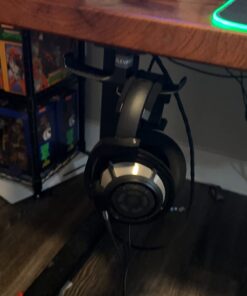 Elevation Lab The Anchor Pro - Extra Strong Under-Desk Headphone Stand Mount with Built-in Cord Management 89 61sWzHBUKFL