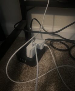 Power Strip Surge Protector - Flat Plug, Wall Mount, 8 Wide Outlets with 4 USB Ports (1 USB C), 5FT Heavy Duty Extension Cord with Multiple Outlets, Charging Station Overload Protection for Home Dorm 5 FT Black 33 61sYJjiXAL