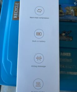 LINGTENG Leg Massager for Circulation and Pain Relief, Calf Air Compression Massager with Heat, Leg Massager with 3 Intensities, 3 Modes, Easy to use, Muscle Relaxation, Gifts (Pair) Gray 53 61sZ0VvxHWL