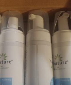 Nurture Rinse Free Foaming Cleanser | Waterless Shower & Bath Wash w/Aloe for Sensitive Dry Skin for Women, Camping, Elderly & Hospital Patients | Perineal Cleansing Foam, Hand & Body Soap (3 Count) 8.5 Fl Oz (Pack of 3) 36 61sagUo2mSL 1