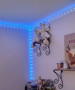 Nexillumi 100Ft LED Strip Lights Music Sync Color Changing RGB LED Strip Remote, Sensitive Built-in Mic, App Controlled LED Lights Rope Lights, 5050 RGB LED Light Strip(APP+Remote+Mic) 100 ft 20 61sbDi0rXqL