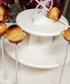 APRON HEROES- Complete Cake Pop Maker Kit, Nonstick, Silicone, Cake Pop Maker, Cake Pop Kit, with, Cake Pop Stand Holder, Cake Pop Molds, 120 Lollipop Sticks, Melting Pot, Decorating Pen, & Twist Ties BAKEWARE SET: Round Pops 61 61sbseQkl2L