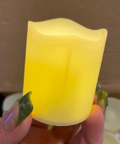 SHYMERY Flameless Votive Candles,50 Pack Flickering Electric Fake Battery Operated LED Candles,200+Hour Long Lasting LED Tea Lights for Wedding,Halloween,Christmas,Party and Holiday Decoration Warm White-50pack 44 61scJFFNtjL