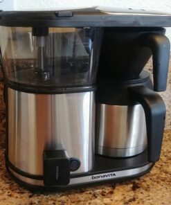 Bonavita 5 Cup Drip Coffee Maker Machine, One-Touch Pour Over Brewing w/Double Wall Thermal Carafe, SCA Certified, 1100 Watt, BPA Free, Dishwasher Safe, Stainless Steel, BV1500TS 35 61sdHRz0L