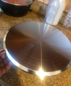 Kootek Aluminium Alloy Revolving Stand 12" Cakes Turntable with 12.7" Angled Frosting, 3 Comb Icing Smoother, Silicone Spatulas Pie Server/Cutter Baking Decorating Tools 38 61sdoh3jpfL