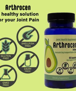 Alternative view of Arthrocen Joint Health Supplement, 300Mg Avocado Soy Unsaponifiable, Non-GMO, Dairy Free, Gluten Free & Shellfish Free, 60 Day Supply, One Capsule Per Day (2 Months)… ORIGINAL 60 Count (Pack of 1)