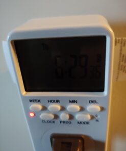 Outlet Timer, Digital Countdown Plug-in Timer Outlet, 7 Day Weekly Programmable 110V AC Power Outlet Timer, Energy-Saving Indoor Timer Plug 1 Pack 26 61se1xpq6vL