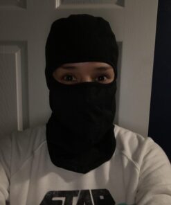 Ergodyne - 6823 Black Wind-Proof Hinged Balaclava Face Mask (16823) 50 61seRcaASL