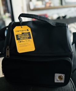 Carhartt Deluxe Dual Compartment Insulated Lunch Cooler Bag, Black Solid 43 61sexlP6RFL