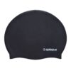 Silicone Solid Swim Cap - Waterproof, Comfortable Stretch Fit, for Men and Women, Suitable for Long Hair - for Swimming, Diving & Snorkeling - by Splaqua Jet Black 43 61sgOxaXqTL