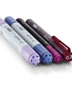 Alternative view of Copic Ciao Alcohol Marker Set, Doodle Pack, Purple (4 pcs) Art marker, alcohol marker, permanent marker, alcohol markers, illustration markers, brush tip marker
