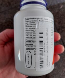 NOW Supplements, NAC (N-Acetyl-Cysteine) 1,000 mg, Free Radical Protection*, 120 Tablets 120 Count (Pack of 1) 28 61shYQfMPL