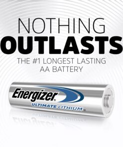 Energizer AA Batteries, Ultimate Double A Battery Lithium, 12 Count 12 Count (Pack of 1) 28 61siClfQmdL