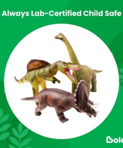 Boley 5 Piece Jumbo Dinosaur Set - Kids, Children, Toddlers Highly Detailed, Realistic Toy Set for Dinosaur Lovers - Perfect for Party Favors, Birthday Gifts, and More 5 Dino Set 41 61sioRGkzIL