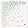 Andaz Press Iridescent Holographic Silver Foil Polka Dot 6.5-Inch Lunch Napkins, Bulk 50-Pack Count, 3-Ply Disposable Modern Lunch Napkins for Iridescent Theme Party, Mermaid, Unicorn 6.5x6.5 Inch (Pack of 50)
