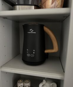 Nuovoware 4-in-1 Milk Frother and Steamer with Temperature Control Dispaly Screen, Electric Automatic Frother for Hot Chocolate Milk, Cappuccinos, Latte, Macchiato, Black 27 61smPRqua4L