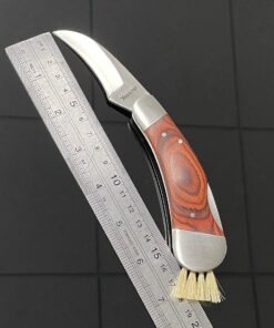 HANZIUP Classic Outdoors Folding Lock Mushroom Knife Fungus Truffles Harvest Hunting Sharp Knives with Neoprene Pouch 13 61smg8YjLiL