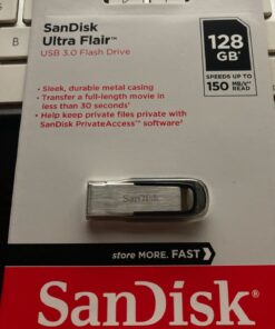 SanDisk 128GB Ultra Flair USB 3.0 Flash Drive - SDCZ73-128G-G46, black 38 61smhu1zguL