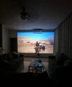 5G WiFi Bluetooth Projector, TOPTRO TR23 Outdoor Projector 1080P Supported 15000 Lumen, Mini Projector with 360 Degree Surround Sound, Dust-Proof, Projector Compatible with TV Stick, iOS, Android, PS5 Grey 40 61snYpUkicL