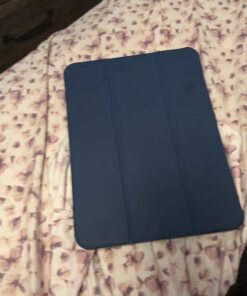 MoKo Case for iPad 10th Generation 10.9 inch 2022, Slim Stand Protective Cover with Hard PC Translucent Back Shell Cover for iPad 10th Gen 2022, Support Touch ID, Auto Wake/Sleep, Navy Blue 39 61sndH916EL