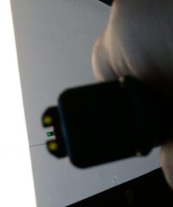 TRUGLO TFO Tritium & Fiber-Optic Handgun Sight | Snag-Resistant Front & Rear Bright Night Sights, Compatible with Glock Handguns Green Front / Yellow Rear Glock Low Set 43 61sotc KQDL