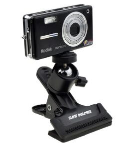 SLOW DOLPHIN Tripod Camera Clip Clamp Flash Reflector Holder Mount with 1/4 Inch Screw 360 Degree Swivel for Studio Backdrop Camera SLR, Digital SLR, Video Came(Black) Tripod Clip Clamp 1 pack 18 61spymglMxL