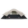 Coleman Red Canyon 8-Person Camping Tent, Weatherproof Family Tent Includes Room Dividers, Rainfly, Adjustable Ventilation, Storage Pockets, Carry Bag, & Quick Setup Black