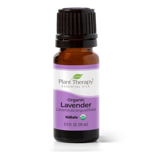 Plant Therapy Organic Lavender Essential Oil 100% Pure, USDA Certified Organic, Undiluted, Natural Aromatherapy, Therapeutic Grade 10 mL (1/3 oz) 0.33 Fl Oz (Pack of 1)