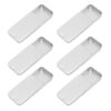 Empty Slide Top Tin Containers for Lip Balm, Crafts, Storage Kit - .25oz, 6 Pack 6 Count (Pack of 1) Sliver 20 61sr0eSzbGL