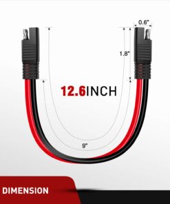 Alternative view of Nilight 10 Gauge 2 Pin Quick Disconnect Harness,Heavy Duty SAE Connector Bullet Lead Cable,2 Years Warranty 12" SAE Disconnect 10AWG