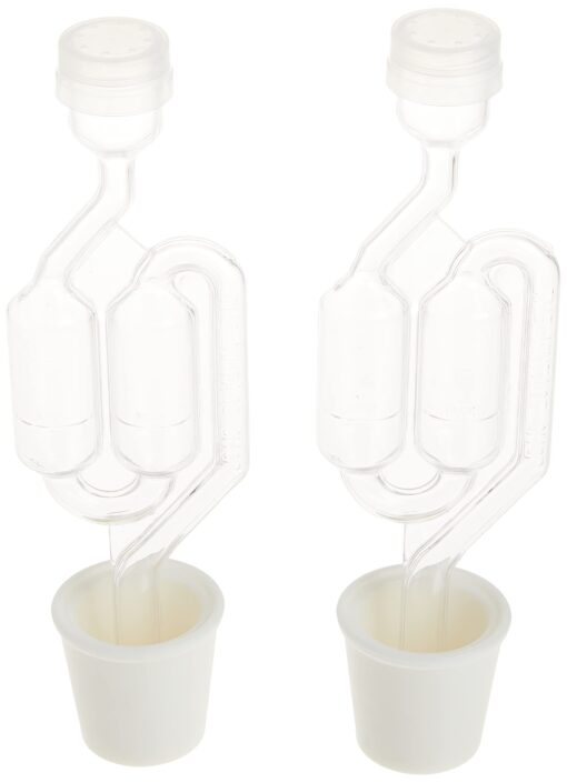 Twin Bubble Airlock and Carboy Bung (Pack of 2)