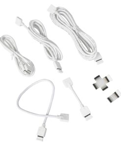 SYLVANIA Smart ZigBee and Bluetooth RGBW Full Color Flexible Lightstrip Connector Kit, Indoor Use - 1 Pack (73826) White Extra Connectors Zigbee Connector Kit 9 61ssSOFq6TL