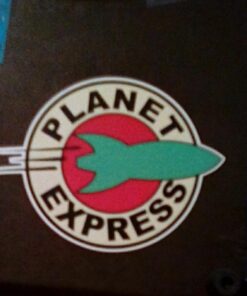 Alternative view of Futurama Planet Express Vinyl Car Sticker Decal | Color | 5"