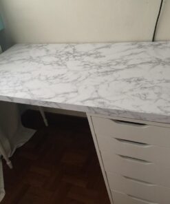 ROSEROSA Peel and Stick PVC Marble Self-Adhesive Wallpaper Covering Counter Top Shelf Liner Napoleon Marble (SM744 : 2.00 Feet X 6.56 Feet) 30 61stCD IaWL