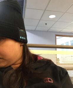 Rotibox Bluetooth Beanie Hat Wireless Headphone for Outdoor Sports Xmas Gifts One Size Black 13 61stLombuuL