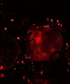 Alternative view of VMANOO Solar USB Outdoor String Christmas Lights 72Ft 200 LED 8 Modes Patio Lighting for Outside Yard Gazebo Party Wedding Tents Porch Xmas Garden Backyard Tree Decorations Balcony Decor Lights RED1P 1 PACK Red