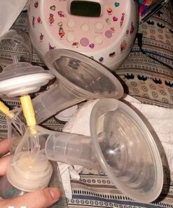 Maymom Flange Adapter Compatible with Spectra S1, Spectra S2; Connects Maymom Breastshield/Maymom Bottle and Spectra Backflow Protector (Maymom Flange Adapter, Yellow) Yellow_2pc 41 61swO8 pmkL