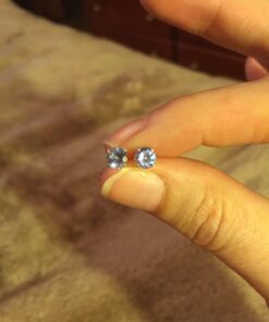 Gem Stone King 925 Sterling Silver Tanzanite Stud Earrings For Women (1.00 Cttw, Gemstone Birthstone, 5MM Round) 15 61sxE7gIEqL