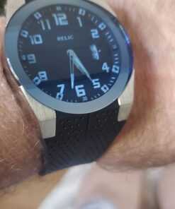 Relic by Fossil Men's ZR11861 Analog Display Analog Quartz Black & Blue 25 61sy7t7Hr6L