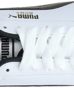 PUMA Men's Roma Sneaker 10 White/Black Leather 34 61t hzrJ L 1