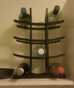 Oceanstar 12-Bottle Bamboo Wine Rack, Dark Espresso 18 61t12ZglNL