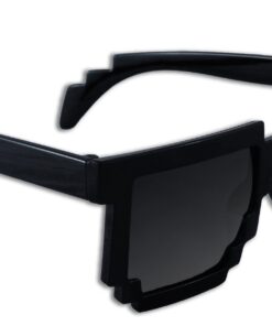 8-Bit Pixel Retro Computer Sun Glasses Nerd Sunglasses 8 Bit (Black) Black 6 61t147kA L