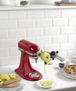 KitchenAid Fruit and Vegetable Spiralizer Attachment Stand Mixer, Polished Aluminum Spiralizer - 5 Blades 30 61t1DEPHpEL